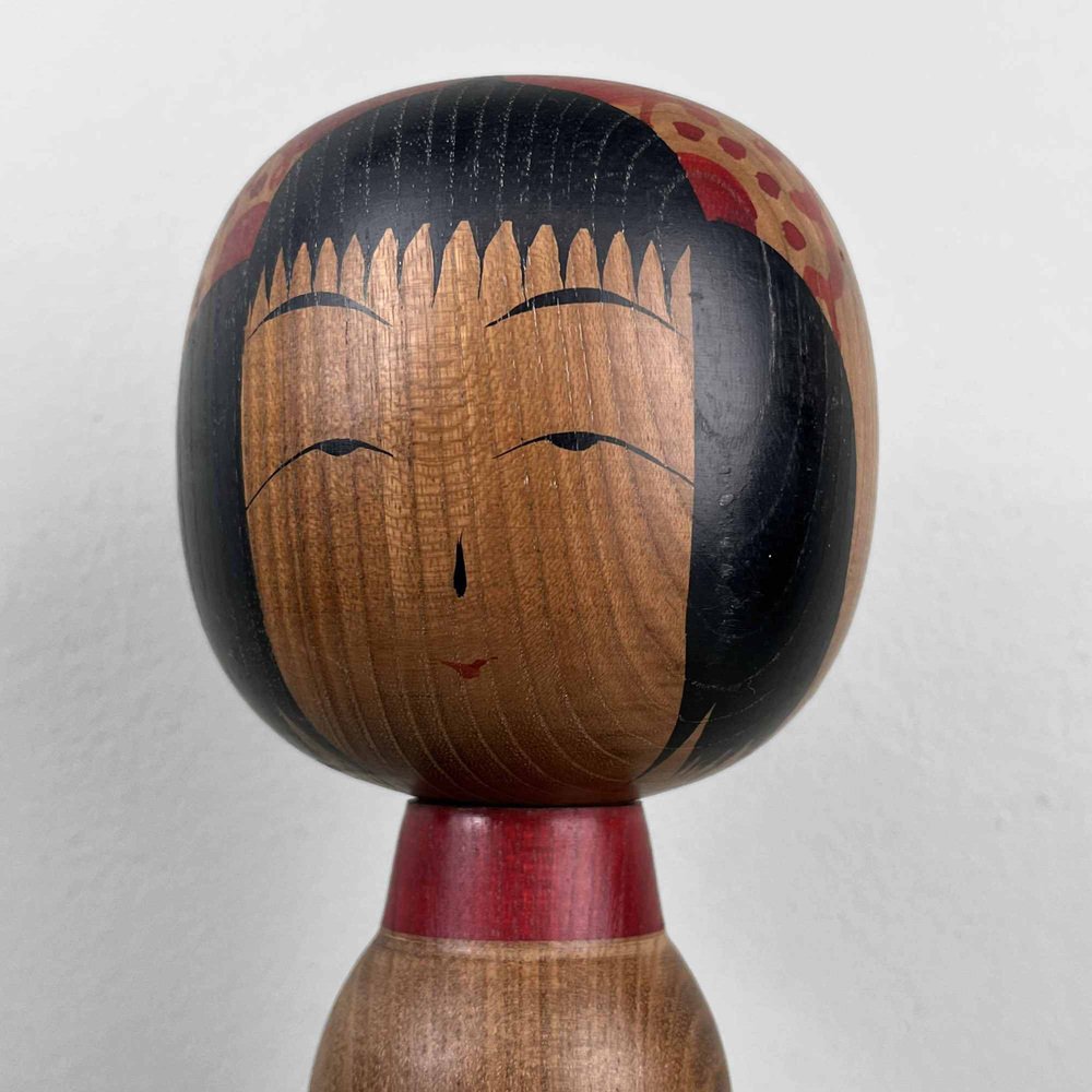 Vintage Tsugaru Family Kokeshi Figurine by Isao Honda, 1950s