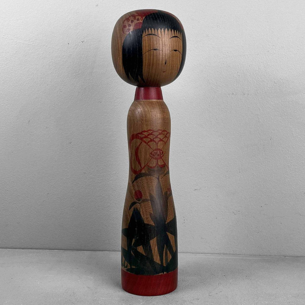 Vintage Tsugaru Family Kokeshi Figurine by Isao Honda, 1950s