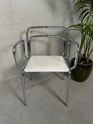 Vintage Tubular Frame Chairs from Meurop, Set of 5-VUD-2034537