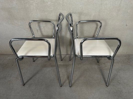 Vintage Tubular Frame Chairs from Meurop, Set of 5-VUD-2034537