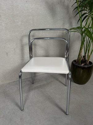 Vintage Tubular Frame Chairs from Meurop, Set of 5-VUD-2034537