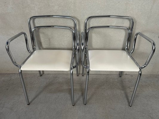 Vintage Tubular Frame Chairs from Meurop, Set of 5-VUD-2034537