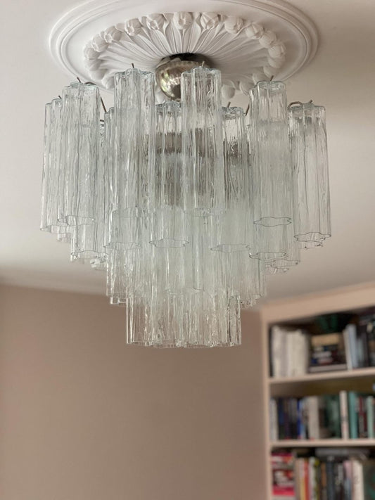 Vintage Tubular Murano Chandelier