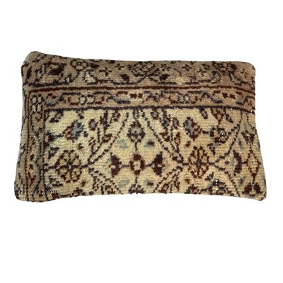 Vintage Turkish Handmade Cushion Cover in Wool & Cotton-AIV-1341071