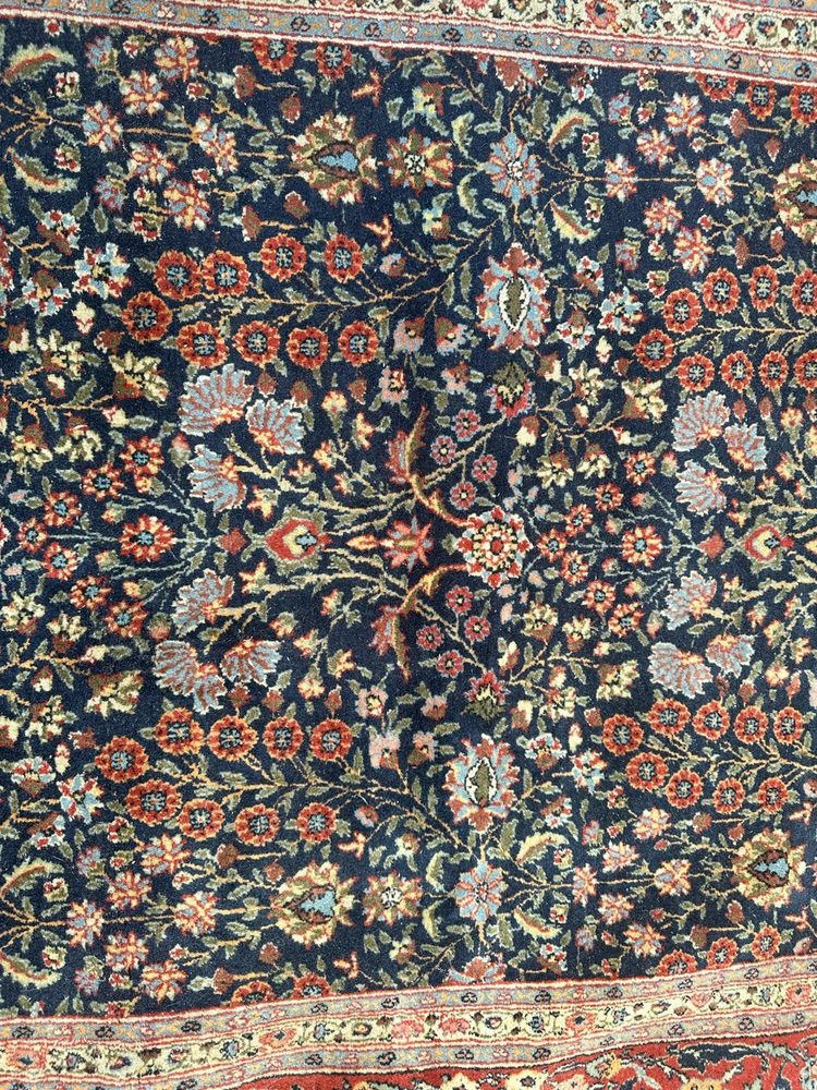 Vintage Turkish Hereke Rug, 1980s