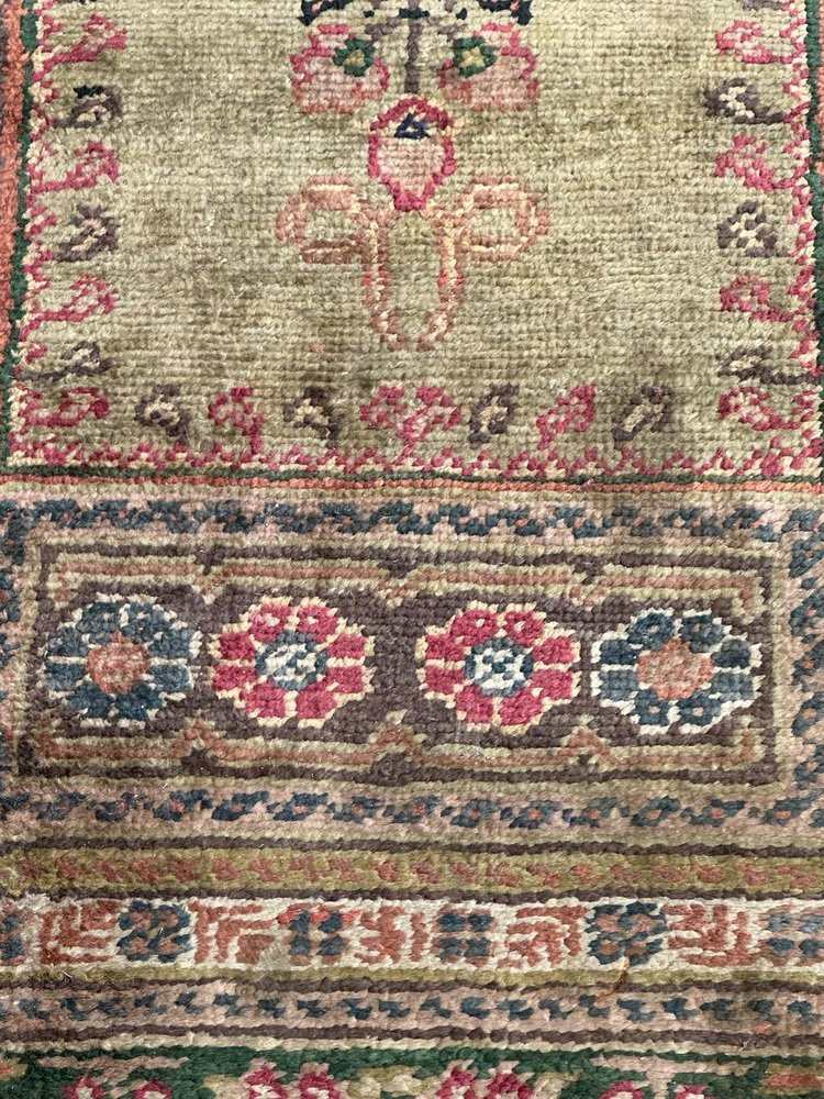 Vintage Turkish Kayseri Silk Rug, 1970s