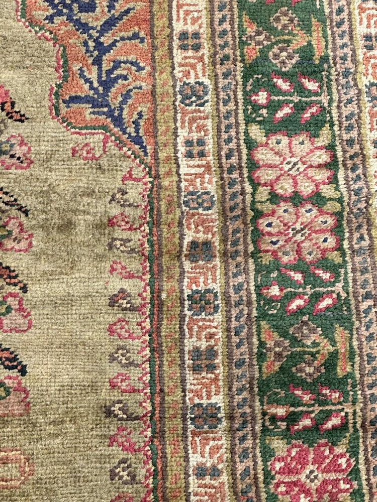 Vintage Turkish Kayseri Silk Rug, 1970s