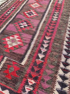 Vintage Turkish Kilim Flat Runner-YMM-1062181