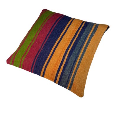 Vintage Turkish Meditation Kilim Pillow Cover-AIV-1128958