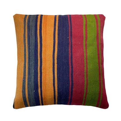 Vintage Turkish Meditation Kilim Pillow Cover-AIV-1128958