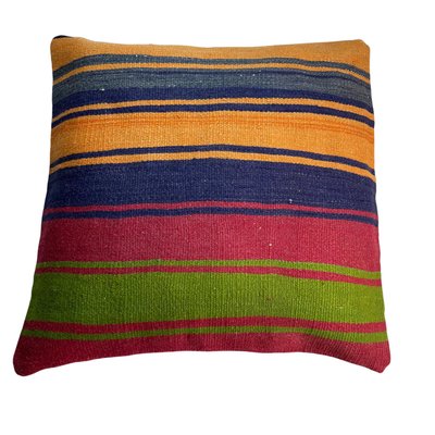 Vintage Turkish Meditation Kilim Pillow Cover-AIV-1128958