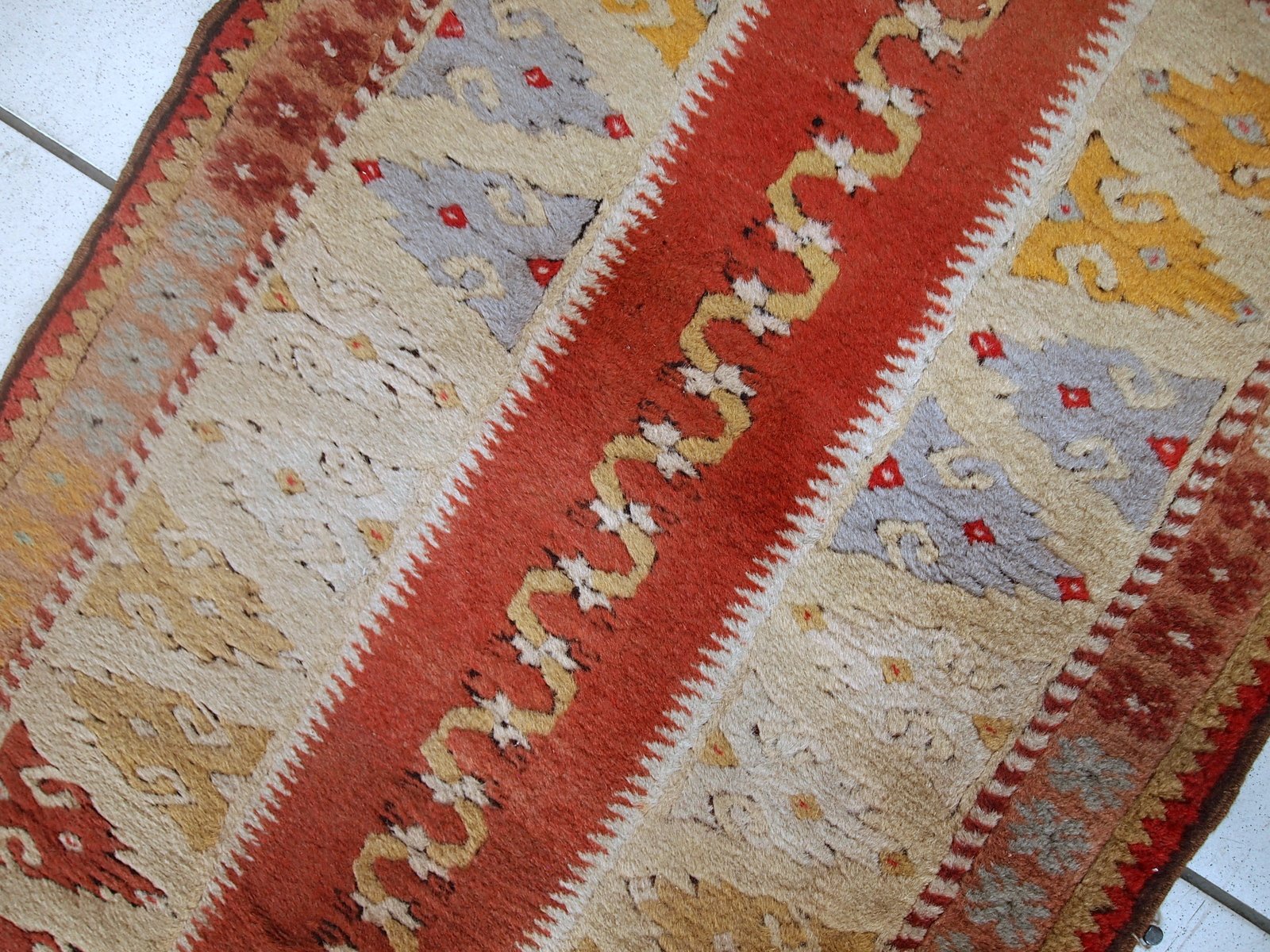 Vintage Turkish Melas Runner, 1950s