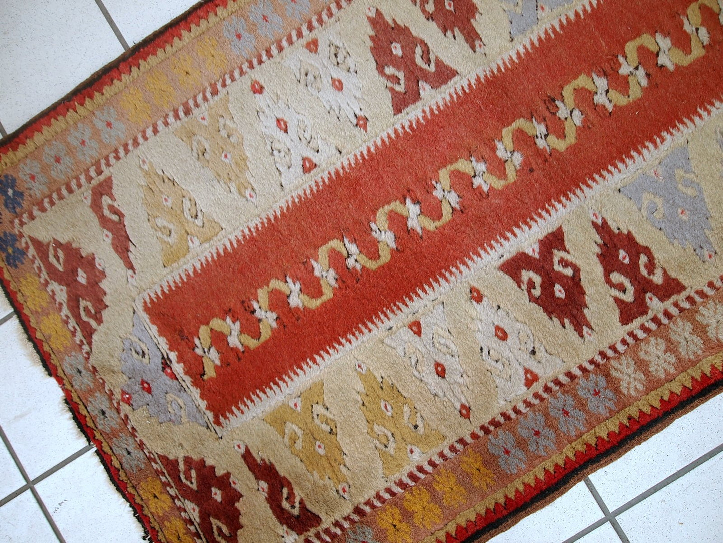 Vintage Turkish Melas Runner, 1950s