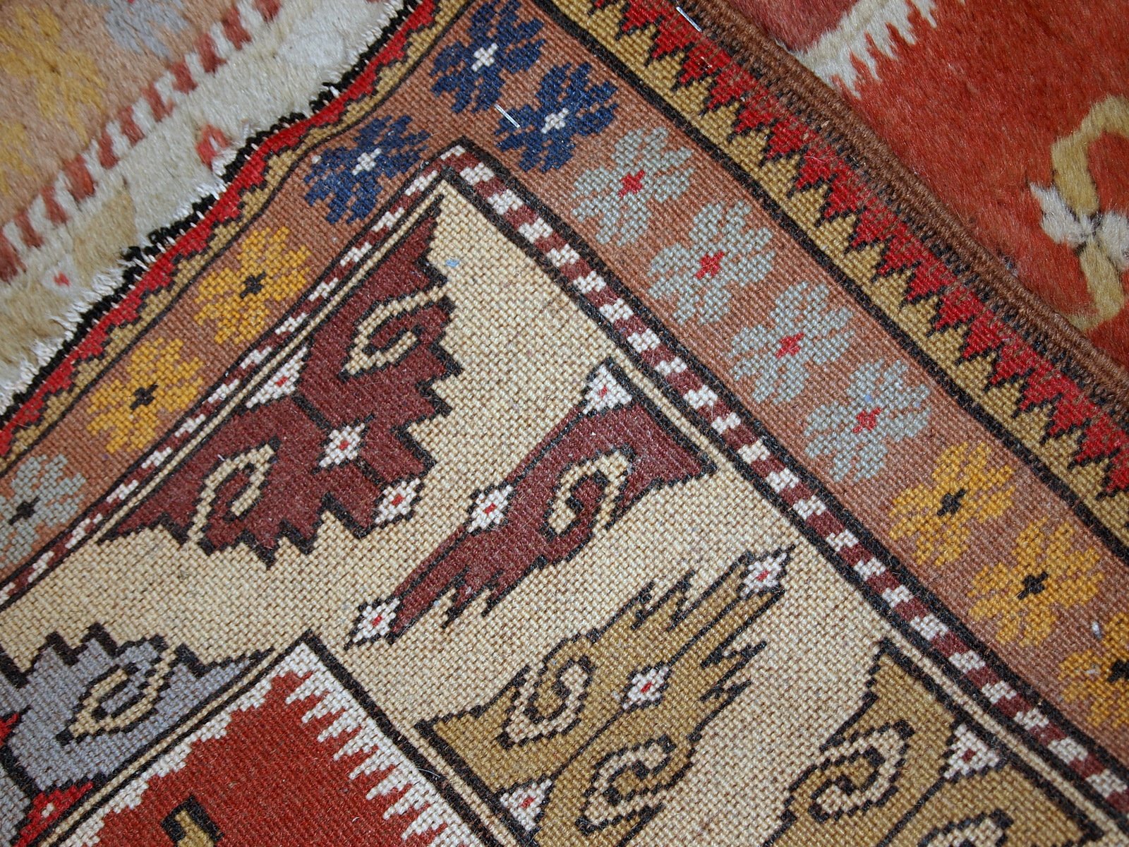 Vintage Turkish Melas Runner, 1950s