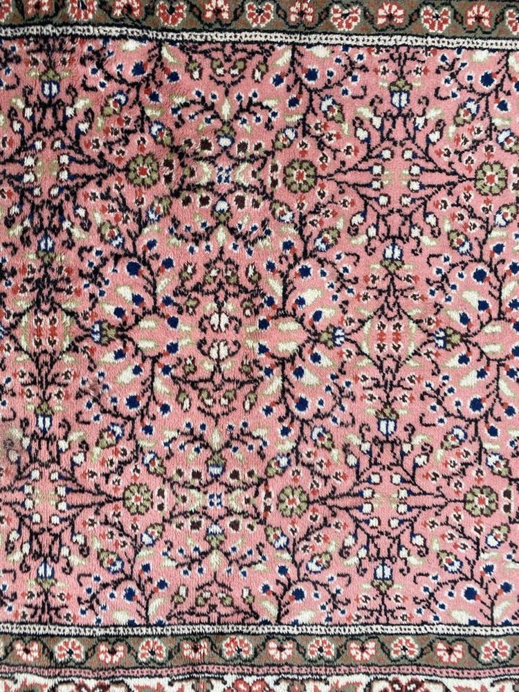 Vintage Turkish Pink Kayseri Rug, 1970s