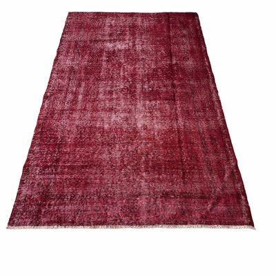 Vintage Turkish Red Wool Rug-AIV-960356