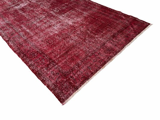 Vintage Turkish Red Wool Rug-AIV-960356