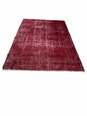 Vintage Turkish Red Wool Rug-AIV-960356