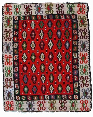 Vintage Turkish Sharkoy Kilim, 1950s-JZV-1148580