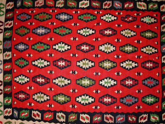 Vintage Turkish Sharkoy Kilim, 1950s-JZV-1148580