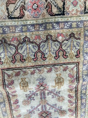 Vintage Turkish Silk & Cotton Kayseri Rug-YMM-1153804