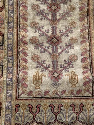 Vintage Turkish Silk & Cotton Kayseri Rug-YMM-1153804