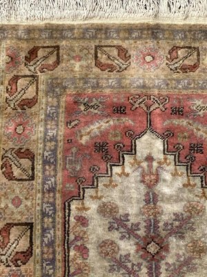 Vintage Turkish Silk & Cotton Kayseri Rug-YMM-1153804