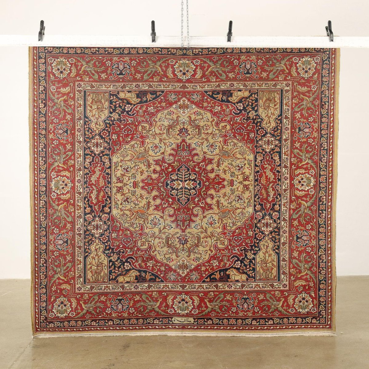 Vintage Turkish Tabriz Rug