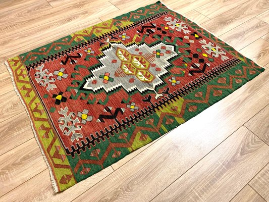 Vintage Turkish Traditional Wool Kilim Rug-AIV-1341081