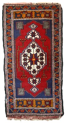 Vintage Turkish Yastik Carpet, 1960s-JZV-952460