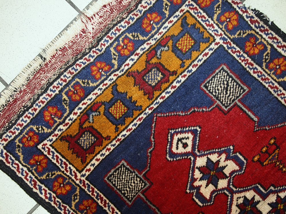 Vintage Turkish Yastik Carpet, 1960s