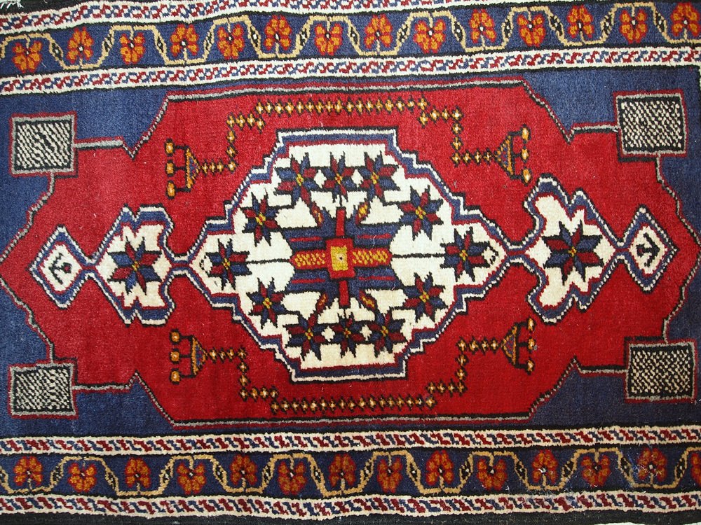 Vintage Turkish Yastik Carpet, 1960s