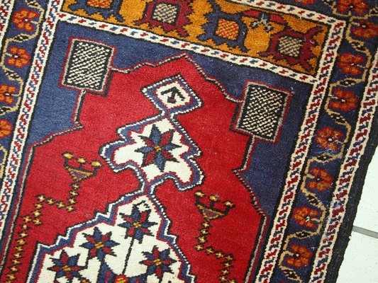 Vintage Turkish Yastik Carpet, 1960s-JZV-952460