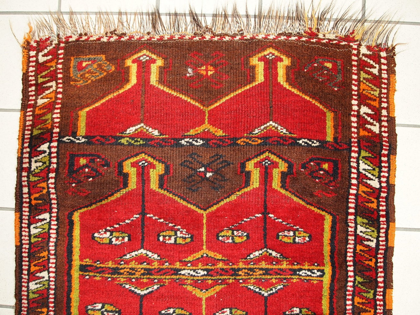 Vintage Turkish Yastik Handmade Rug, 1920s