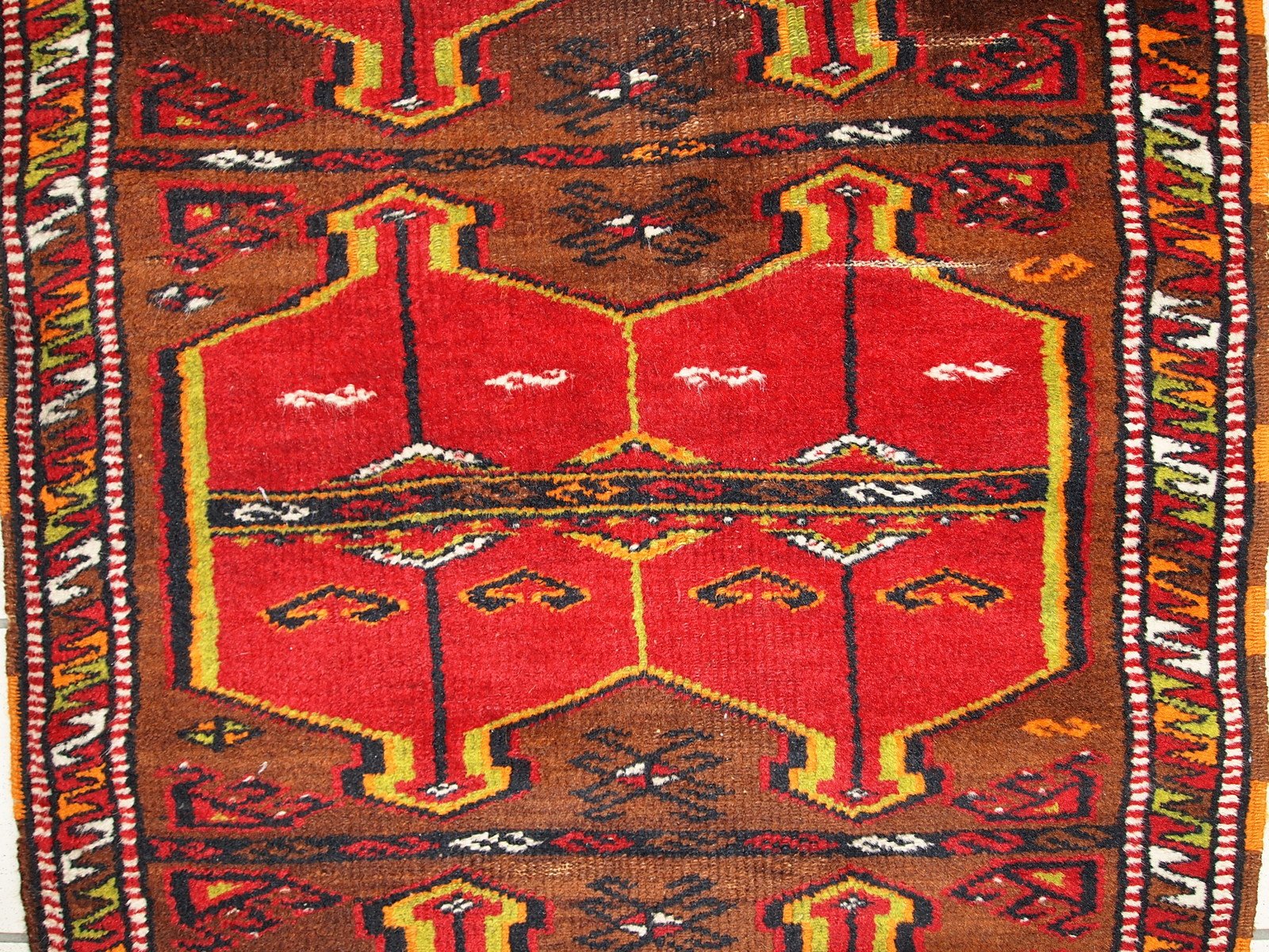 Vintage Turkish Yastik Handmade Rug, 1920s