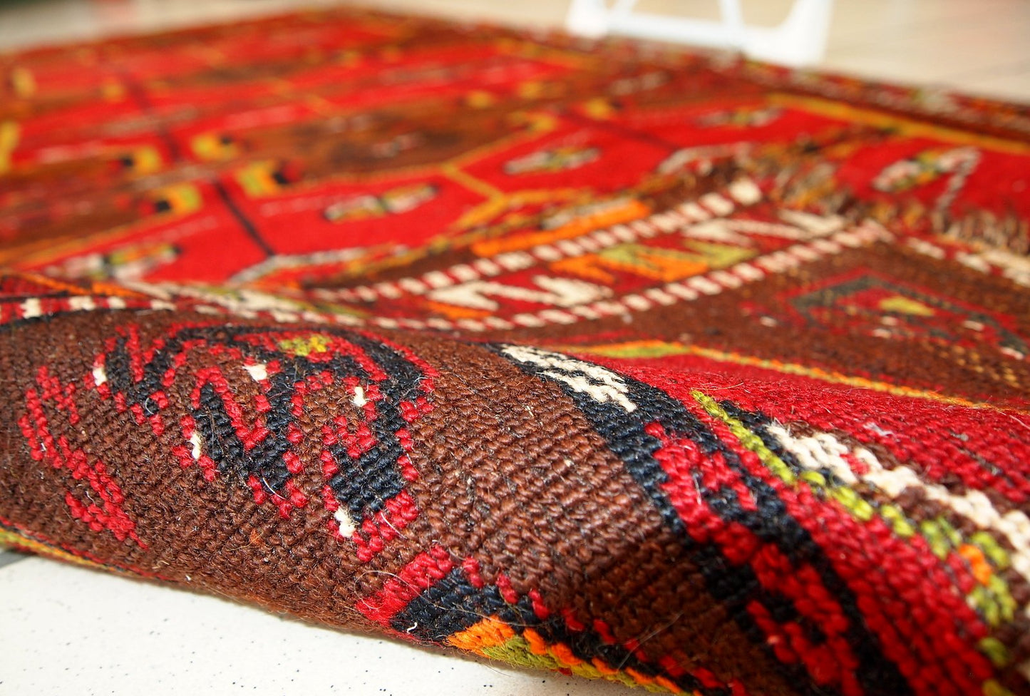 Vintage Turkish Yastik Handmade Rug, 1920s