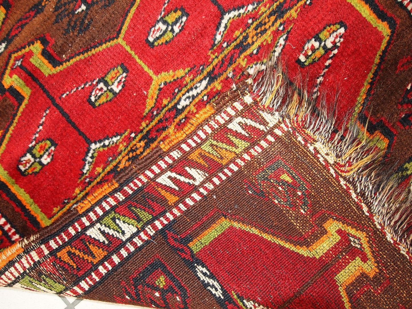 Vintage Turkish Yastik Handmade Rug, 1920s