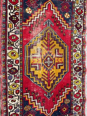 Vintage Turkish Yastik Rug, 1930s-YMM-2026642