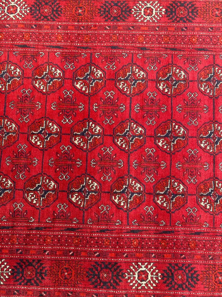 Vintage Turkmen Afghan Bokhara Design Runner