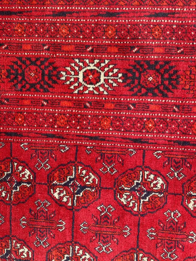 Vintage Turkmen Afghan Bokhara Design Runner