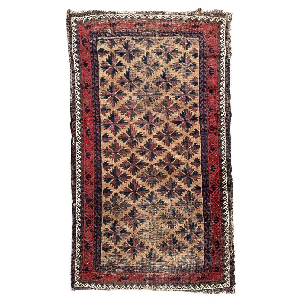 Vintage Turkmen Baluch Rug, 1930s