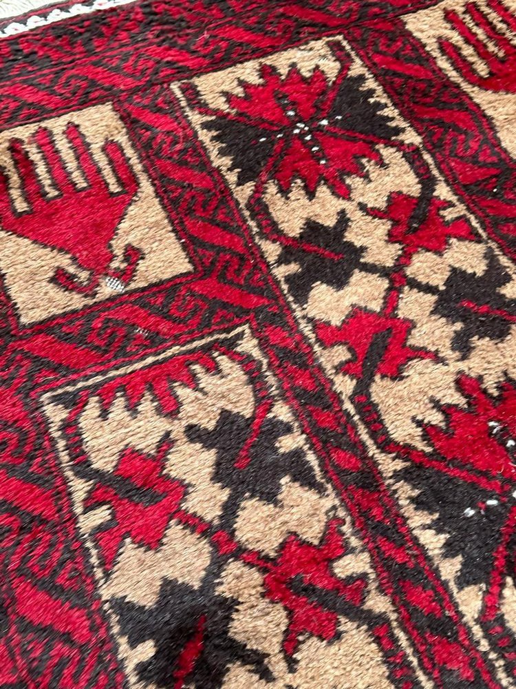 Vintage Turkmen Baluch Rug, 1950s