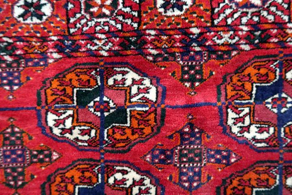 Vintage Turkmen Handmade Tekke Rug, 1960s-JZV-1367123