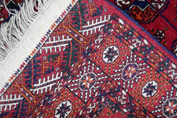 Vintage Turkmen Handmade Tekke Rug, 1960s-JZV-1367123