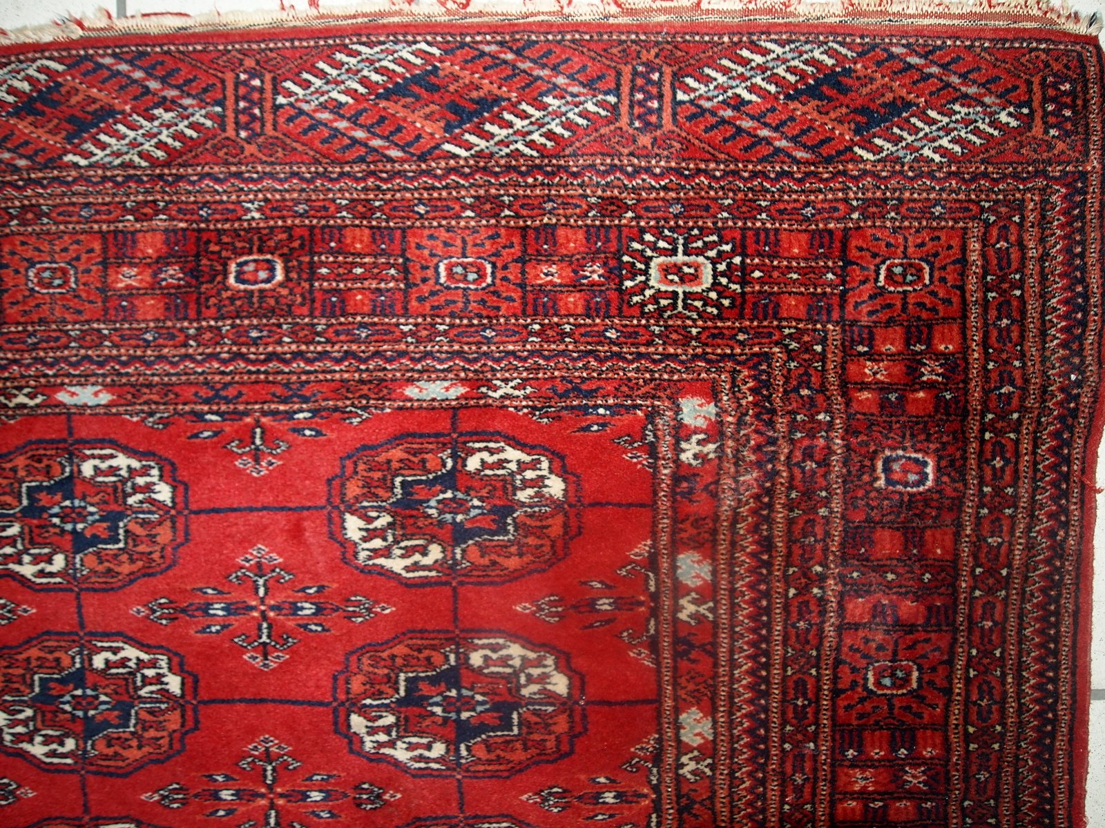 Vintage Turkmen Tekke Rug, 1970s