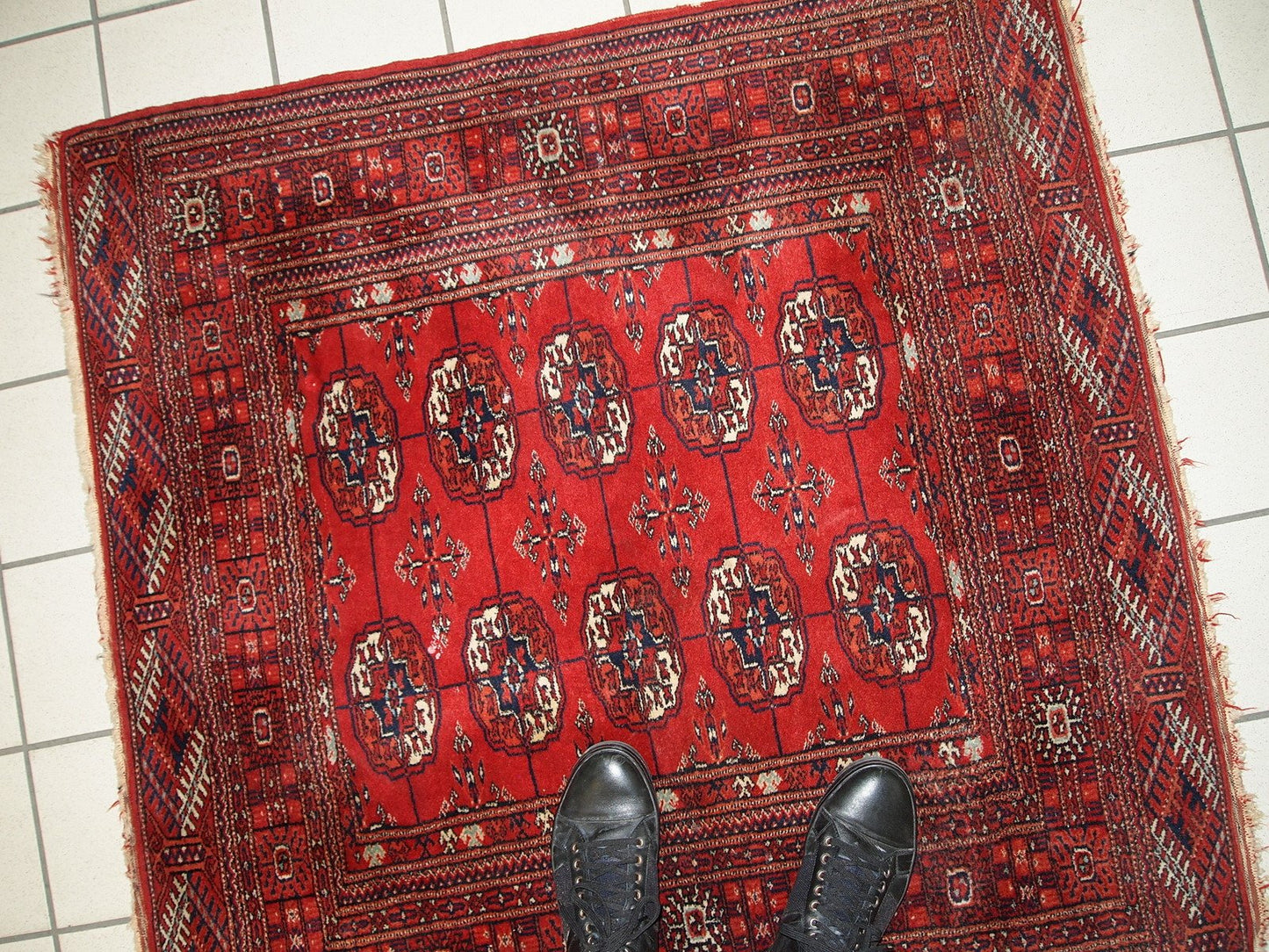 Vintage Turkmen Tekke Rug, 1970s