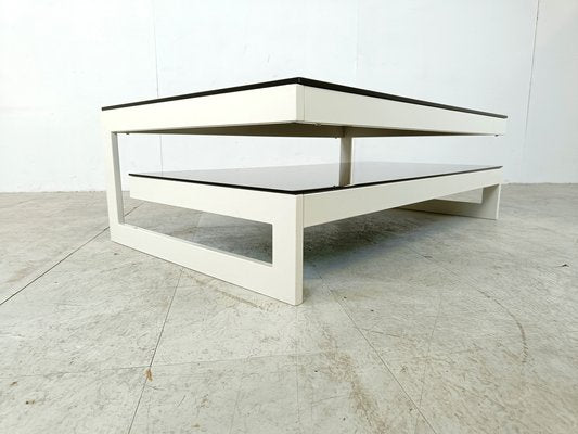 Vintage Two Tier Coffee Table from Belgo Chrom / Dewulf Selection, 1970s-IRH-1811180