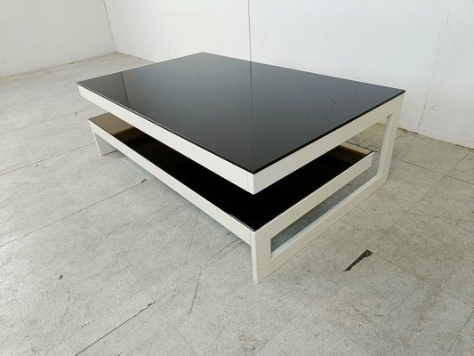 Vintage Two Tier Coffee Table from Belgo Chrom / Dewulf Selection, 1970s-IRH-1811180