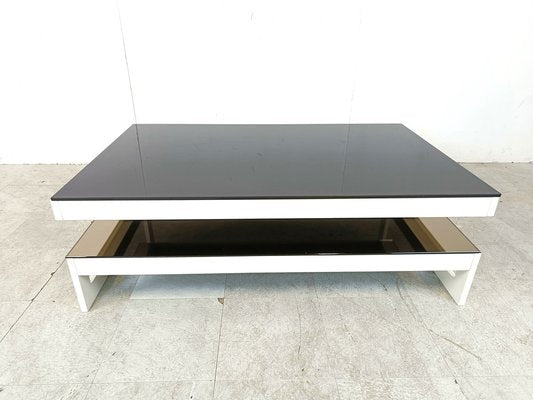 Vintage Two Tier Coffee Table from Belgo Chrom / Dewulf Selection, 1970s-IRH-1811180