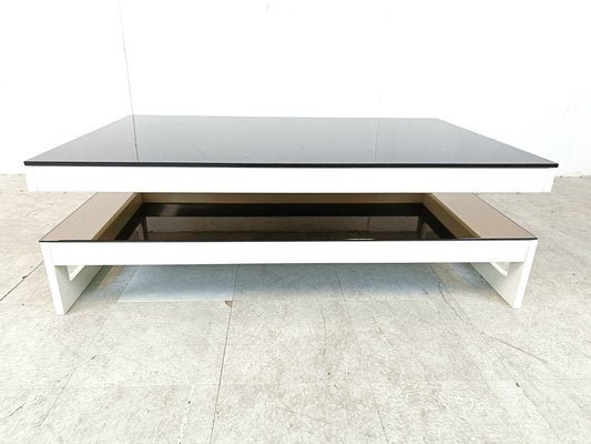 Vintage Two Tier Coffee Table from Belgo Chrom / Dewulf Selection, 1970s-IRH-1811180